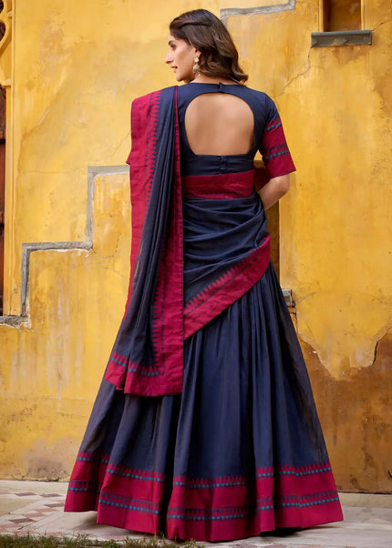Black Embroidered Lehenga Choli