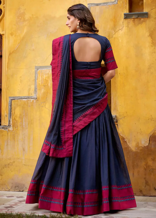 Black Embroidered Lehenga choli