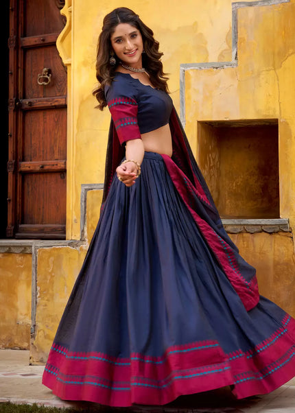 Black Embroidered Lehenga Choli