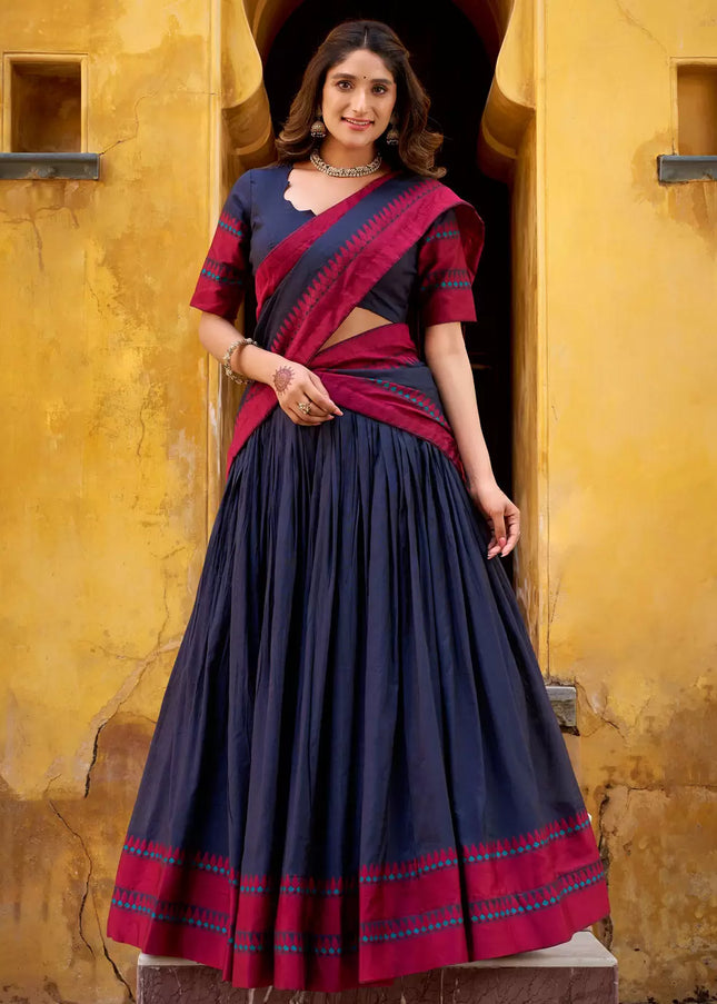 Black Embroidered Lehenga choli