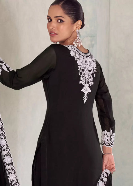 Chinnon Embroidered Sharara Suit