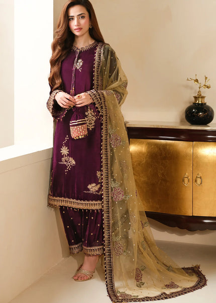 Jazmin | Embroidered Velvet Formal VF-2032