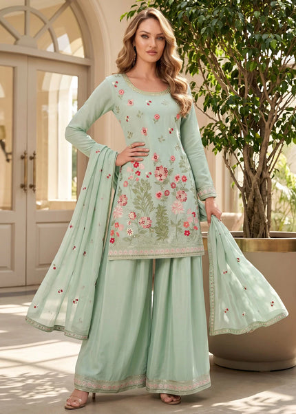 Chinnon Embroidered Palazzo Suit Series