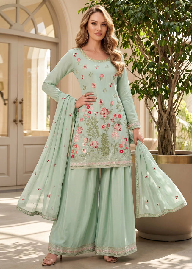 Chinnon Embroidered Palazzo Suit Series