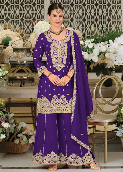 Chinnon Embroidered Palazzo Suit Series