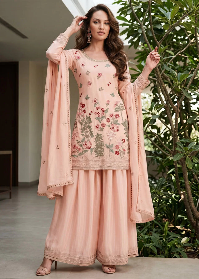 Chinnon Embroidered Palazzo Suit Series