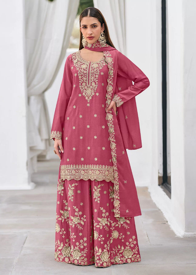 Chinnon Embroidered Sharara Suit Series