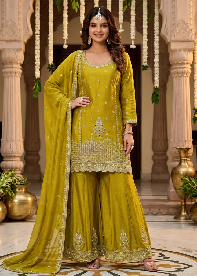 Chinnon Embroidered Palazzo Suit Series