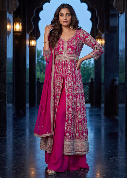 Chinnon Embroidered Anarkali Style Palazzo Suit Series