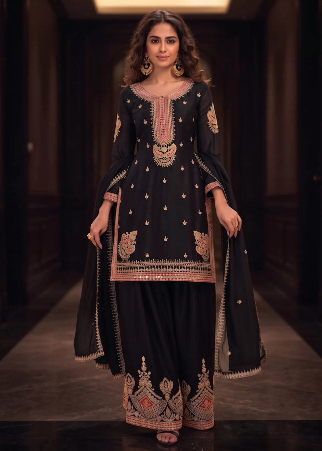 Chinnon Embroidered Palazzo Suit Series
