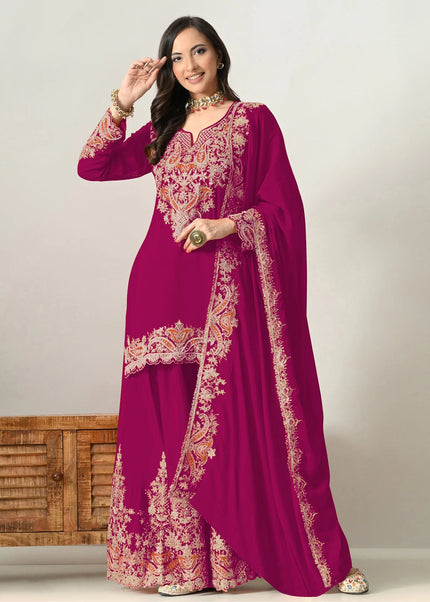 Chinnon Embroidered Sharara Suit Series