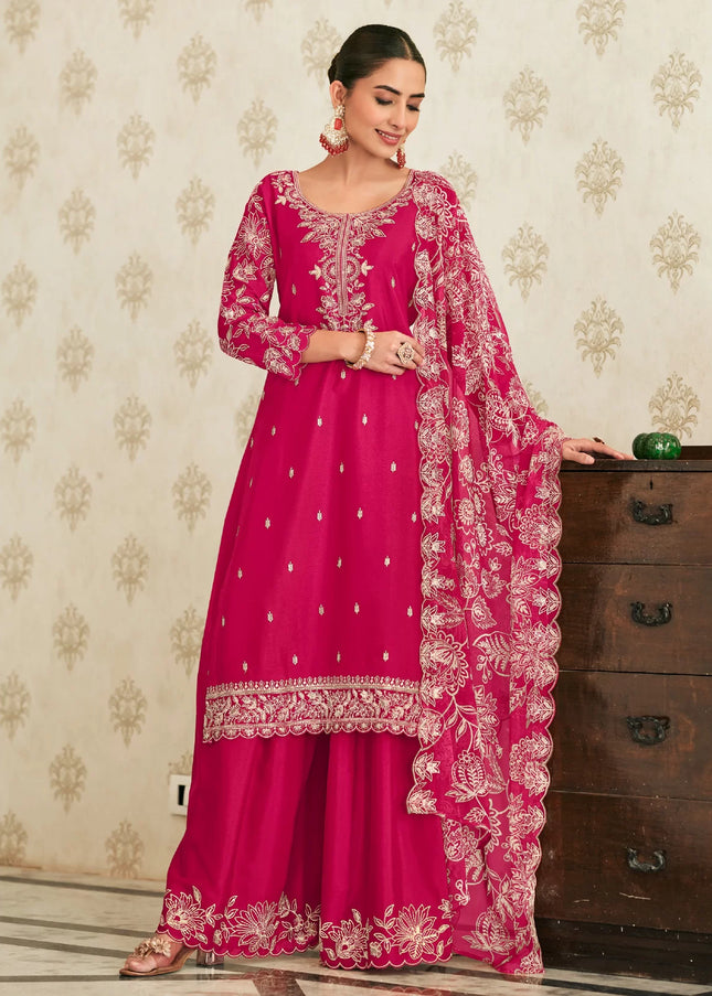 Chinnon Printed and Embroidered Sharara Suit Series