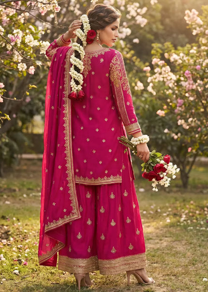 Chinnon Embroidered Sharara Suit Series