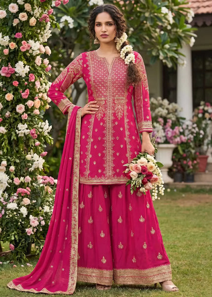 Chinnon Embroidered Sharara Suit Series