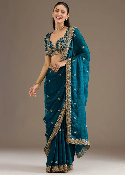 Tissue Embroidered Saree Series