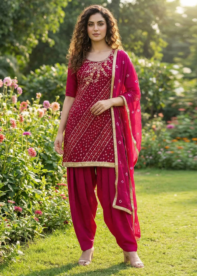 Cotton Printed Punjabi Suit Series