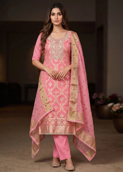 Cotton Embroidered Pant Style Suit Series