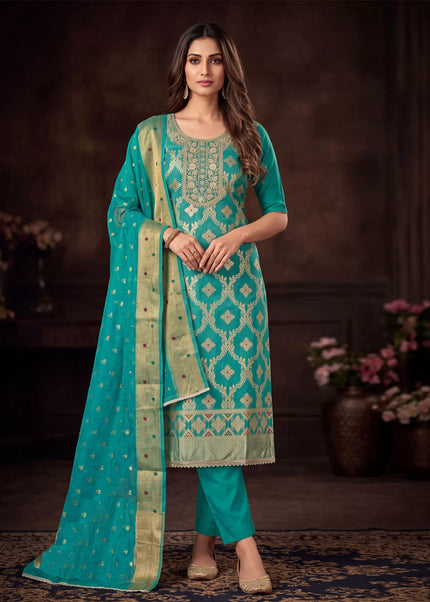 Cotton Embroidered Pant Style Suit Series