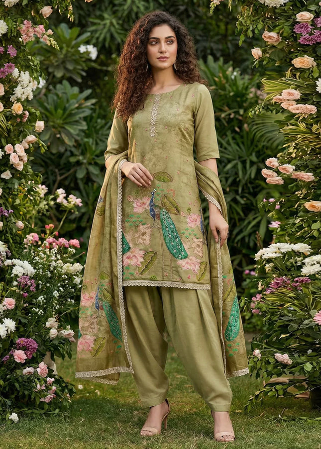 Silk Embroidered Punjabi Suit Series