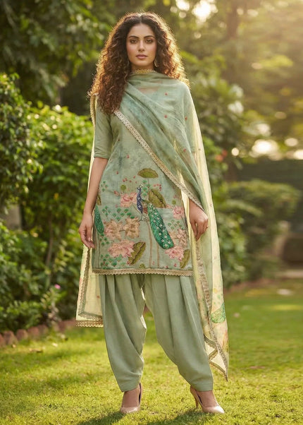 Silk Embroidered Punjabi Suit Series