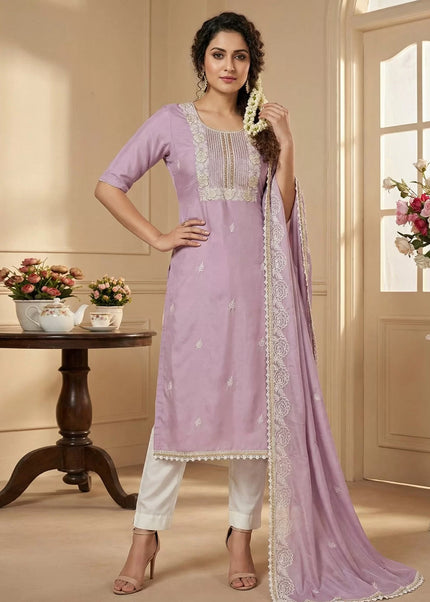 Cotton Embroidered Pant Style Suit Series