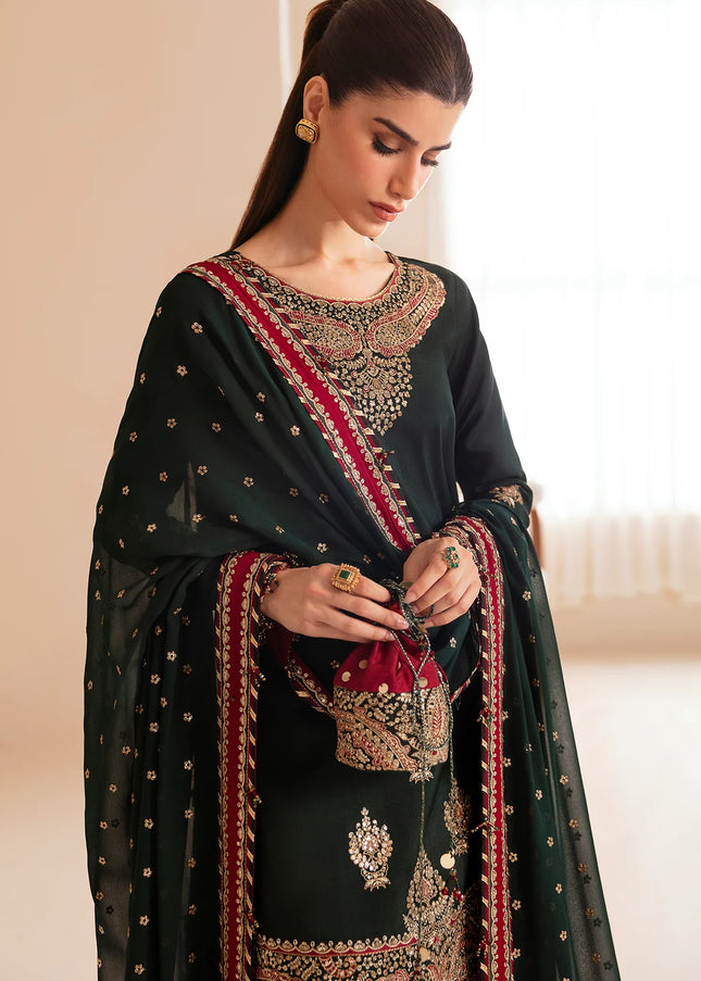 Jazmin | Premium Embroidered Raw Silk UR-7036