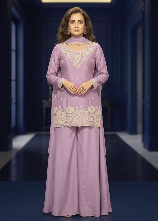 Chinnon Embroidered Sharara Suit Series