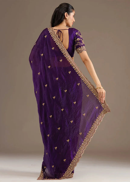 Tissue Embroidered Saree Series