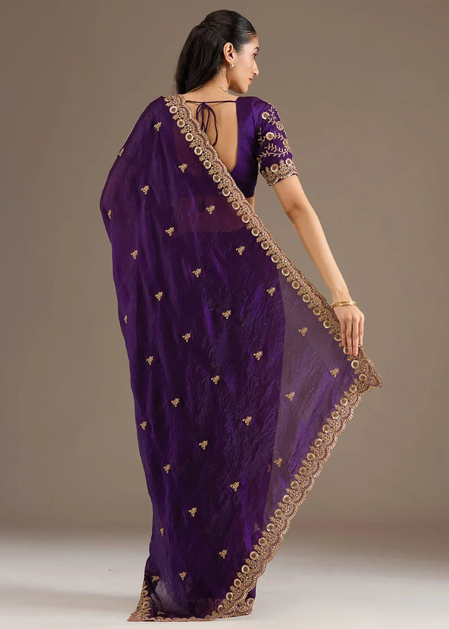 Tissue Embroidered Saree Series