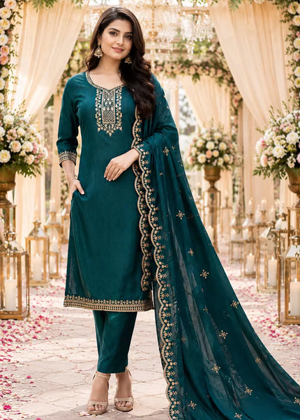 Cotton Blend embroidery Pant Style Suit Series
