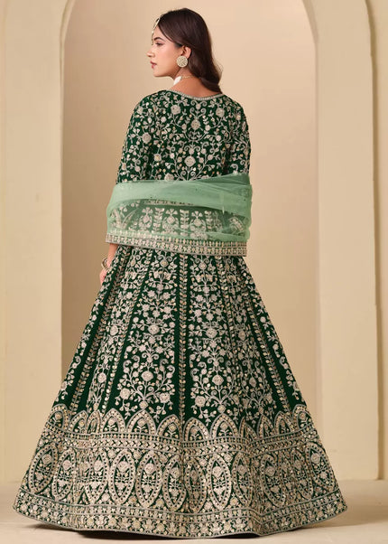 Velvet Embroidered Anarkali Series