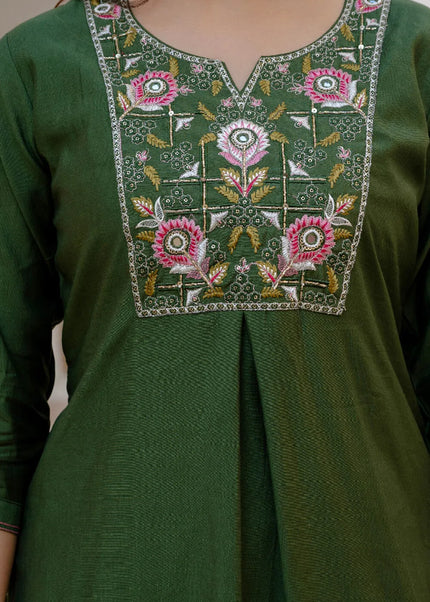 Viscose Mango Silk Embroidered Pant Style Suit Series