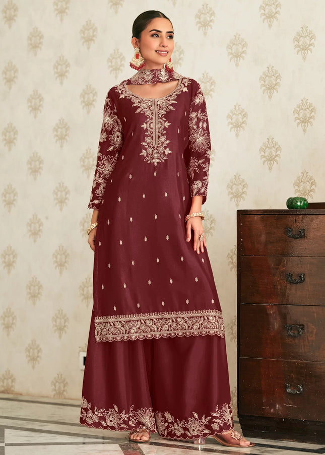 Chinnon Printed and Embroidered Sharara Suit Series