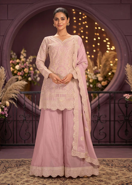 Chinnon Embroidered Sharara Suit Series