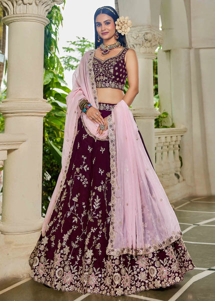 Rangoli Silk Embroidered Lehenga Choli Series