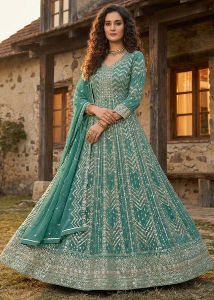 Georgette Embroidered Anarkali Series