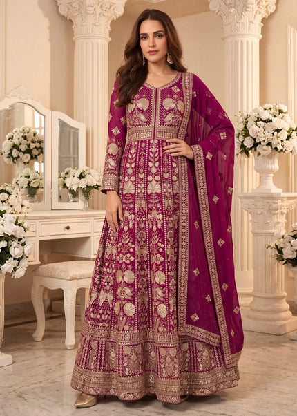 Georgette Embroidered Anarkali Gown Series