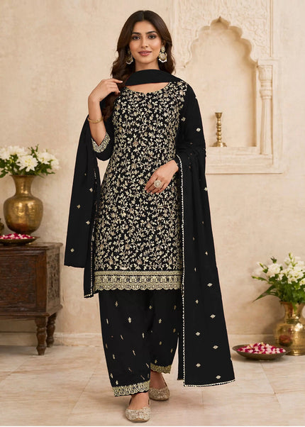 Gerogette Embroidered Pant Style Suit Series