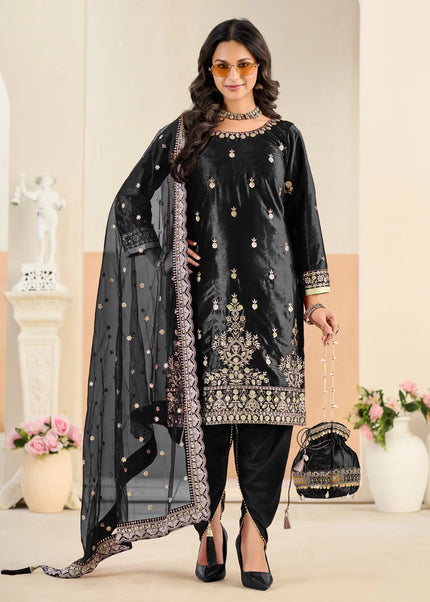 Velvet Embroidered Pant Style Suit Series