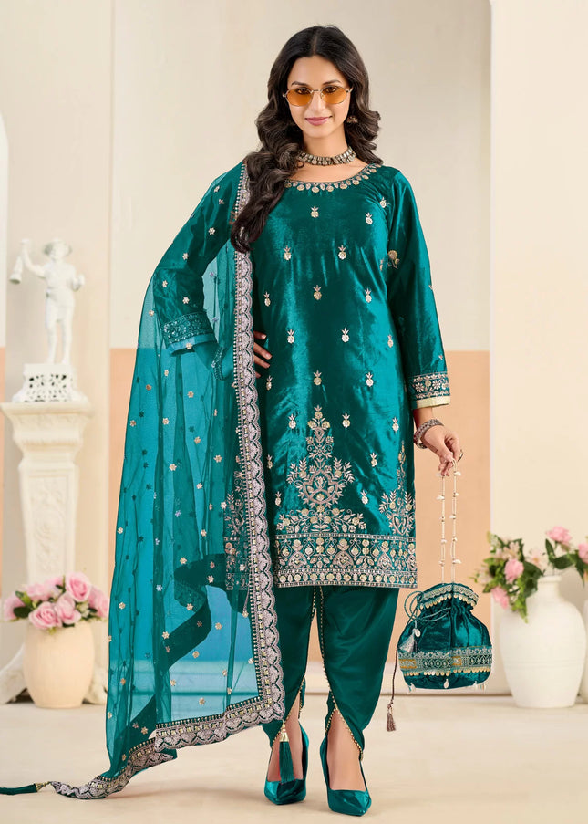 Velvet Embroidered Pant Style Suit Series