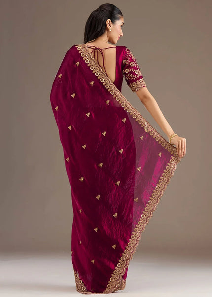 Tissue Embroidered Saree Series