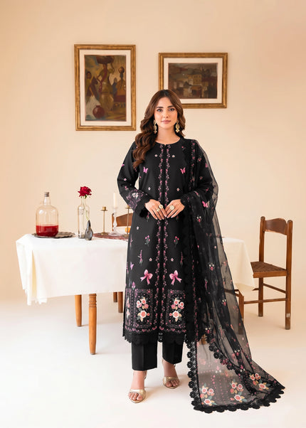 Faiza Faisal | Fnf Prints 2 - Floral Noir