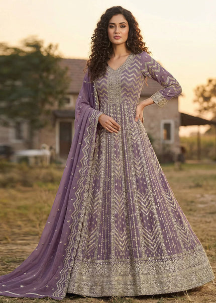 Georgette Embroidered Anarkali Series
