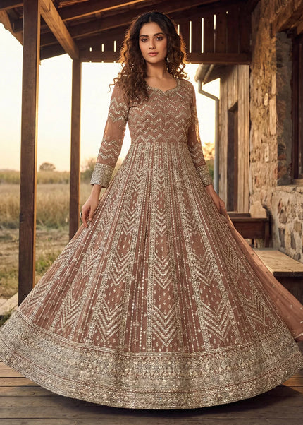Georgette Embroidered Anarkali Series