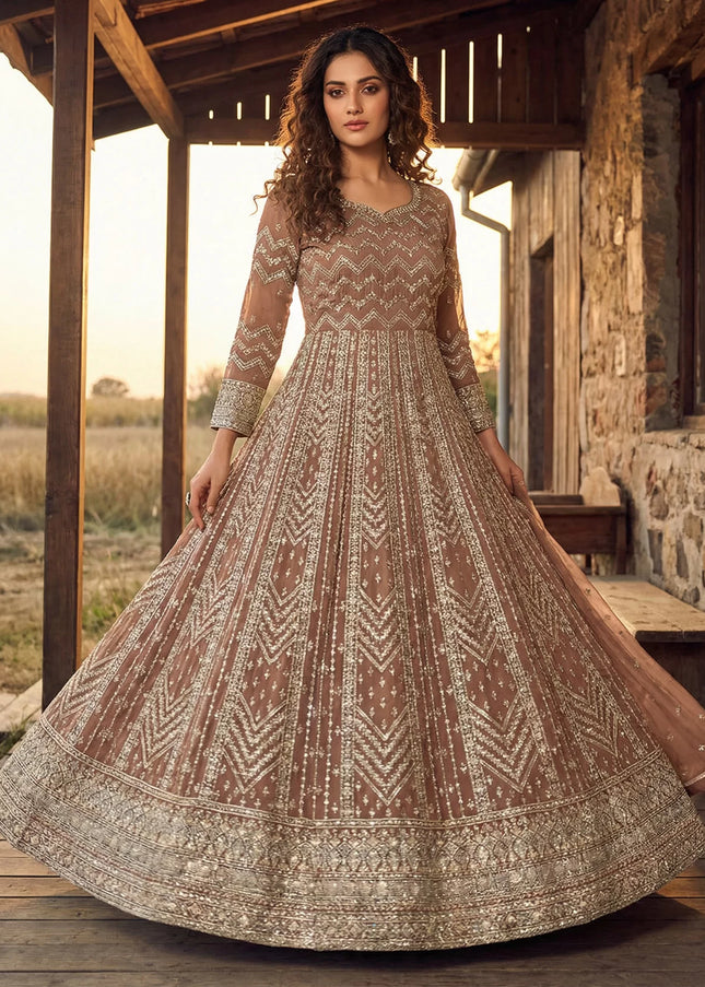 Georgette Embroidered Anarkali Series