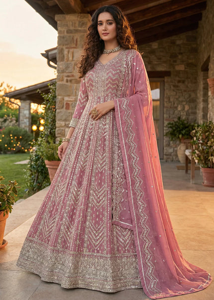 Georgette Embroidered Anarkali Series