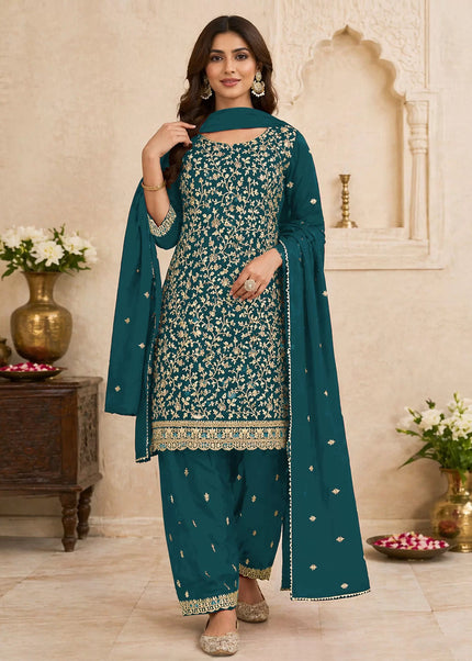 Gerogette Embroidered Pant Style Suit Series