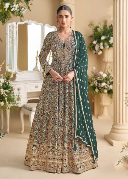 Sequins Embroidered Anarkali Gown