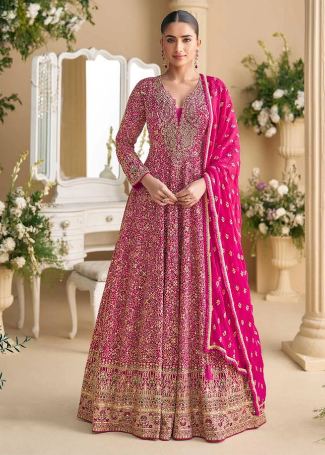 Sequins Embroidered Anarkali Gown