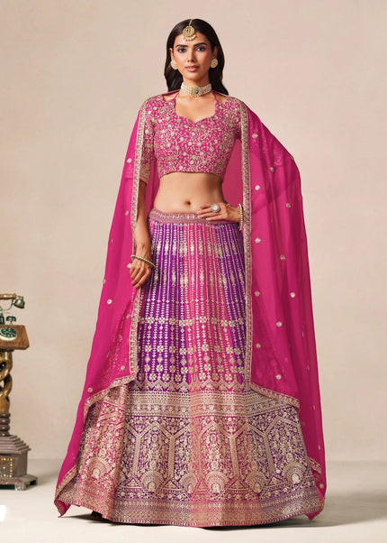 Georgette Embroidered Lehenga Choli Series